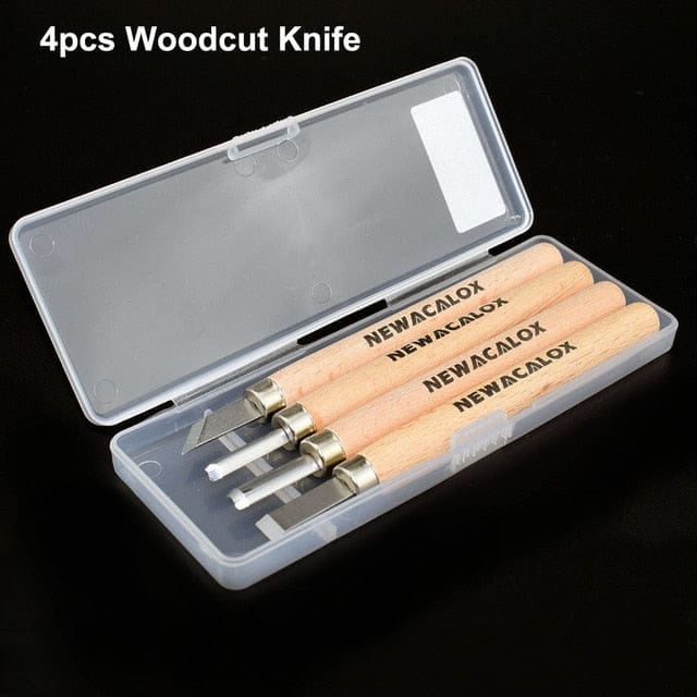 12pcs Woodcut Knife Wood Carving Tools Woodworking