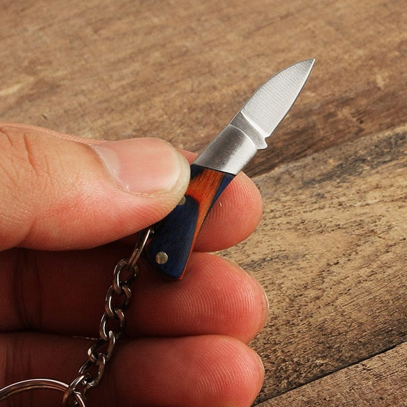 Couteau de poche Mini couteau tactique Camp extérieur porte-clés porte-clés couteau pliant ouvre-poche poche auto-défense sécurité boîte à lames multi-outils