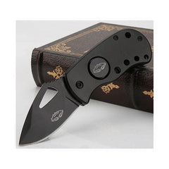 Couteau de poche en acier 440c, couteau pliant de chasse, couteaux de poche noirs, cadeaux pour hommes